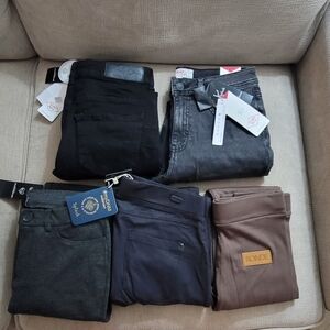 5 Pairs slim skinny jeans W26